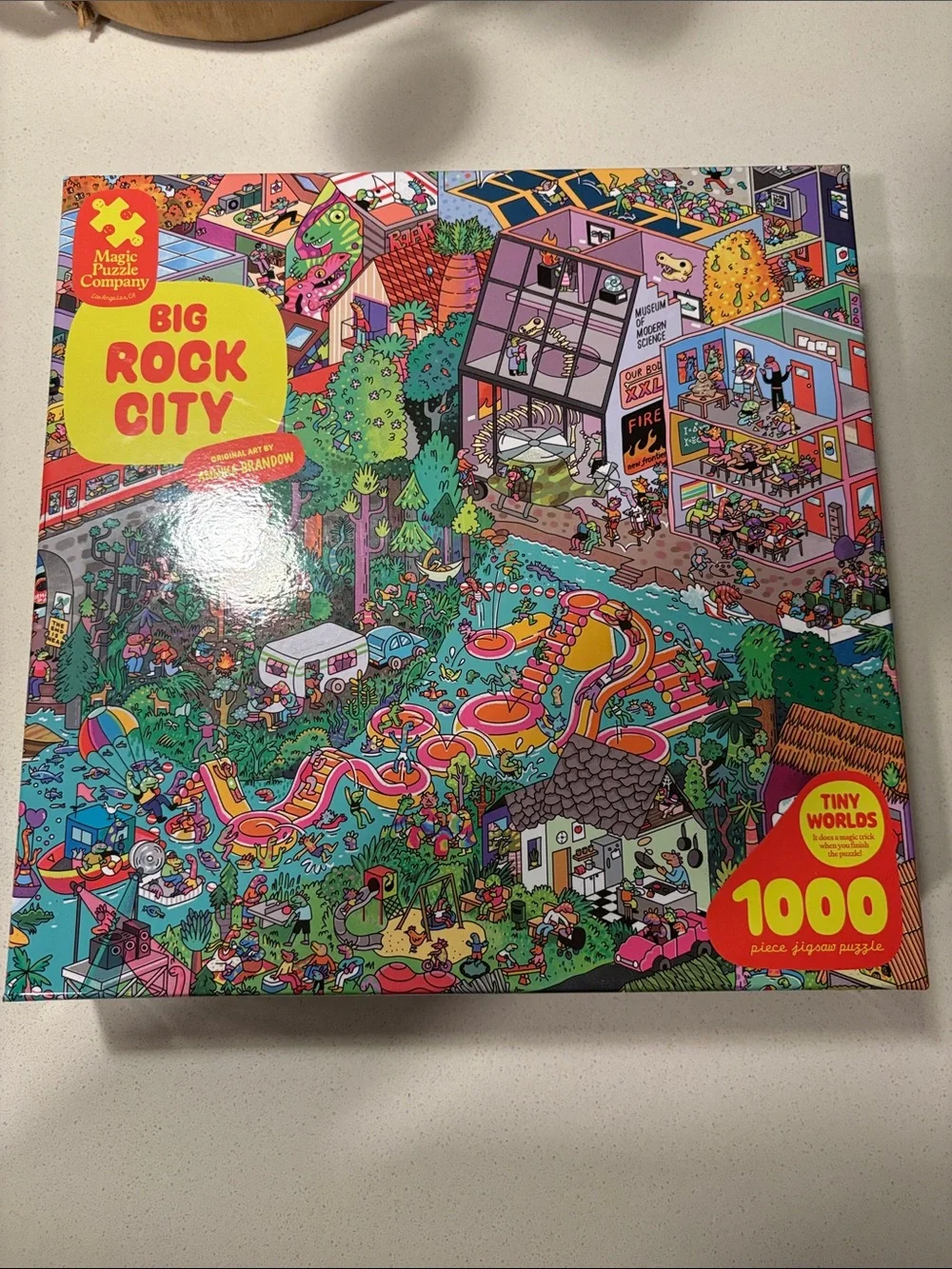 Big Rock City 1000-Piece Puzzle - Colorful